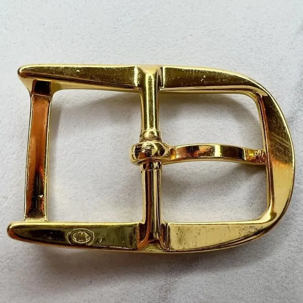 Vintage Gold Tone Simple Basic Belt Buckle for up to 1 Inch Belt